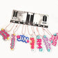 K-pop BTS Name Bag Phone Charms Accessory Set of 7 Acrylic Keychain