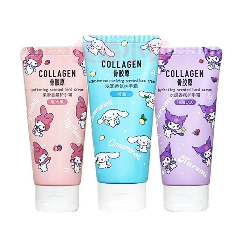 2 Pieces Sanrio Characters Cute Kawaii Hand lotion Moisturizing Skincare Cinnamoroll kuromi My Melody