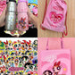 Naixue Tea X Powerpuff Girls Stainless Steel Cup +Bag Sets Stickers Cute Kawaii