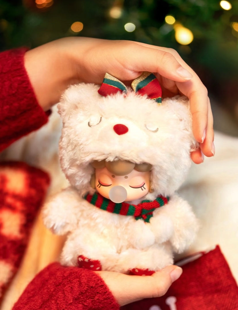 [Authentic] Limited Edition Rolife Nanci Christmas Bear Birthday Gift Vinyl Plush Pendant Not Blind Boxes