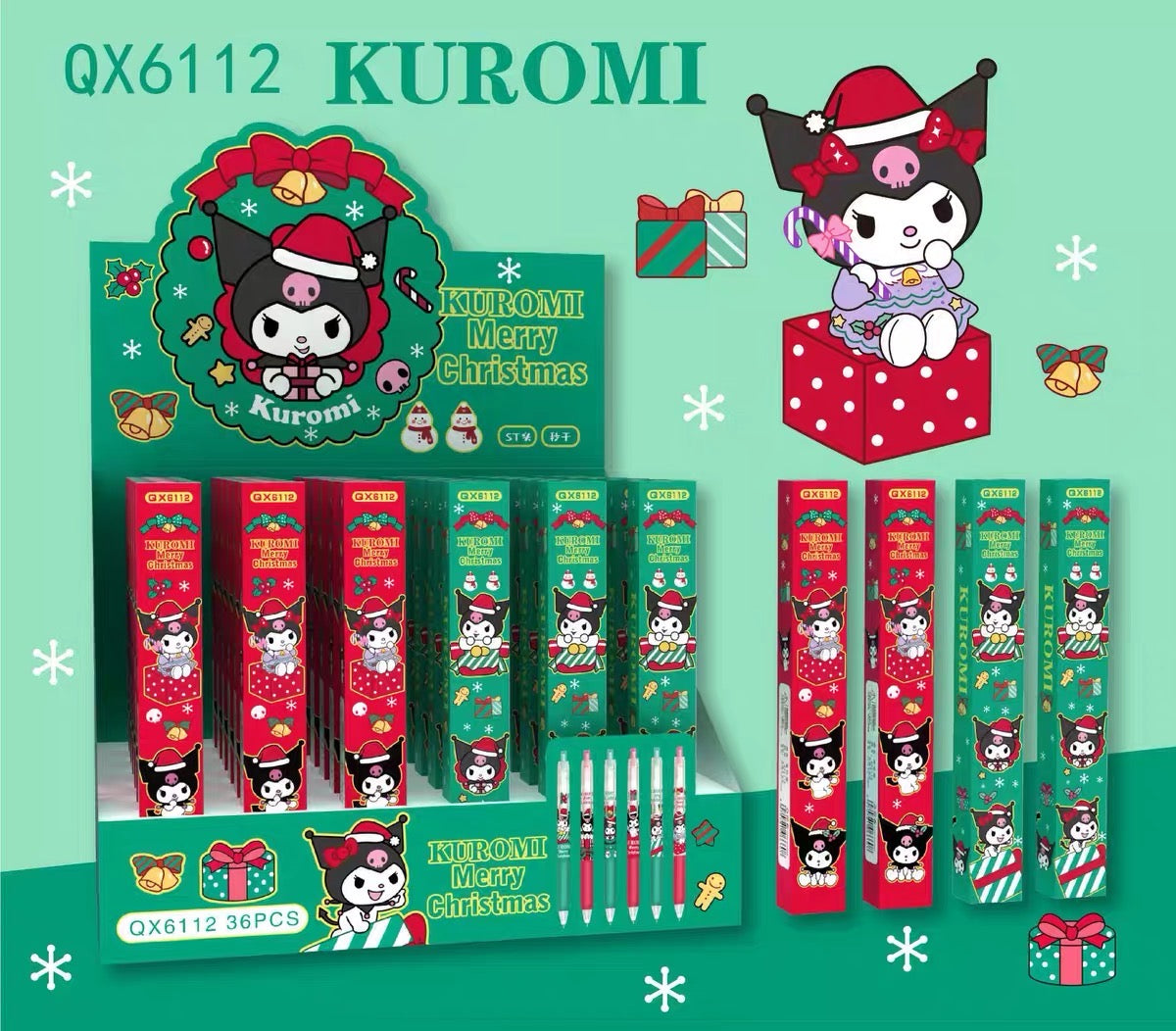 Sanrio Kuromi Christmas Stationary Blind Box Pen