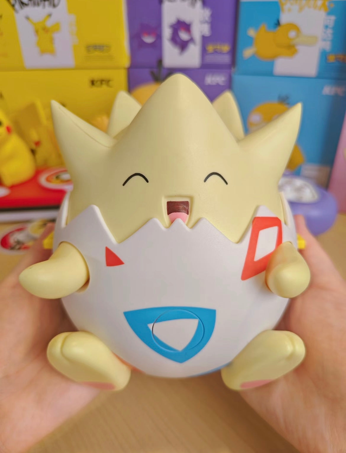 KFC X Pokémon Pikachu Psy Duck Togepi Mimikyu Gengar Games Music Box Toys