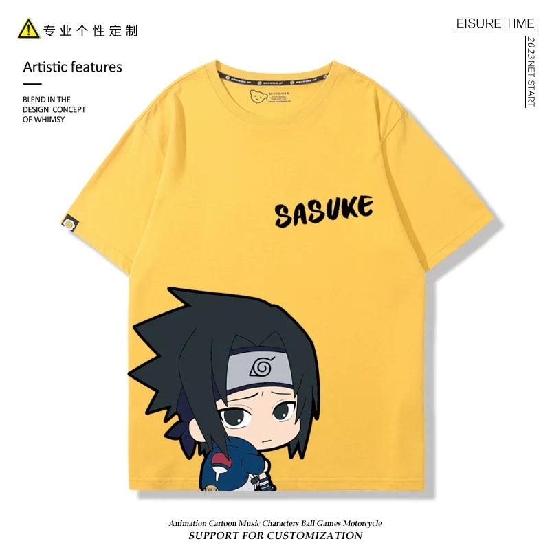 Naruto Anime T-shirt Matching Couple Kids Family Clothes