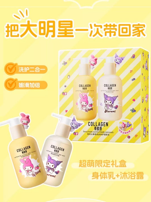 Sanrio Characters Cute Kawaii My Melody Body lotion Kuromi Body Wash Moisturizing Skincare