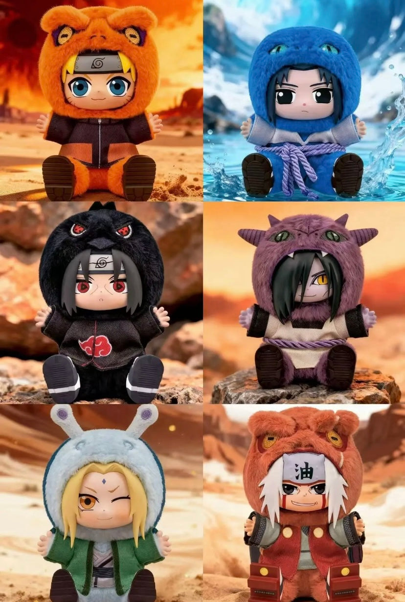 [PREORDER Ship Mid Dec ] [AUTHENTIC] TopToy X Naruto Ninja Beast Series 2  Limited Edition | Naruto Shippuuden Sasuke Itachi Akatsuki Mangekyou Jiraiya Gamabunta Orochimaru Manda Tsunade Katsuyou Naruto Kamakichi Kurama - Vinyl Face Plush Doll Blind Boxes