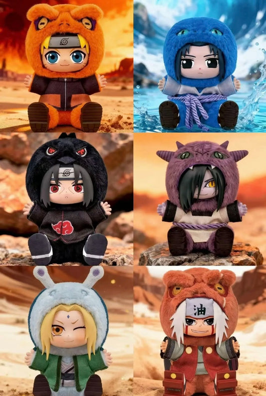 [PREORDER Ship Mid Dec ] [AUTHENTIC] TopToy X Naruto Ninja Beast Series 2  Limited Edition | Naruto Shippuuden Sasuke Itachi Akatsuki Mangekyou Jiraiya Gamabunta Orochimaru Manda Tsunade Katsuyou Naruto Kamakichi Kurama - Vinyl Face Plush Doll Blind Boxes