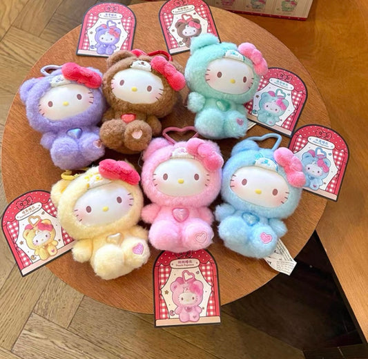 [Authentic] Toptoy Sanrio Hello Kitty Teddy Pajamas Blind Boxes Vinyl Plush Pendant