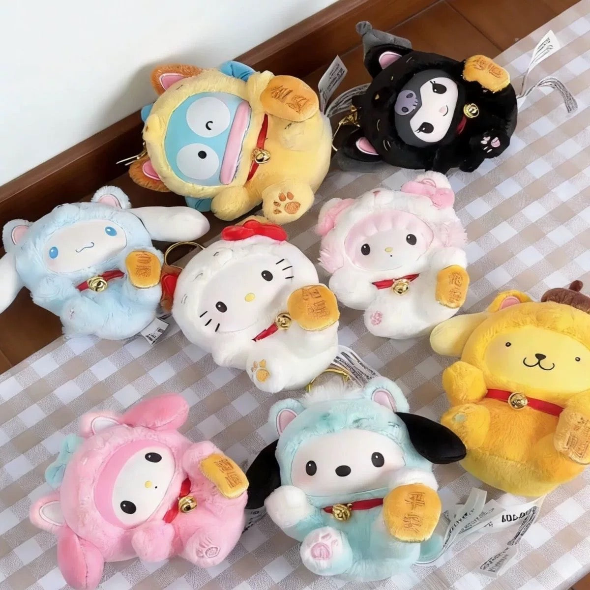 [Authentic]Toptoy Sanrio Characters Lucky Cat Chinese New Year Vinyl Plush Blind Boxes Pendant