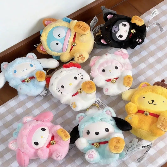 [Authentic]Toptoy Sanrio Characters Lucky Cat Chinese New Year Vinyl Plush Blind Boxes Pendant