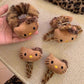 Cute Sanrio Hello Kitty Hair Accessories Set Leopard Print