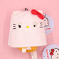 Sanrio Halloween Japanese Style Plushy Keychain Bag Charm Pompompurin My Melody Cinamoroll Hello Kitty Kuromi Hangyodon 12 cm plushy