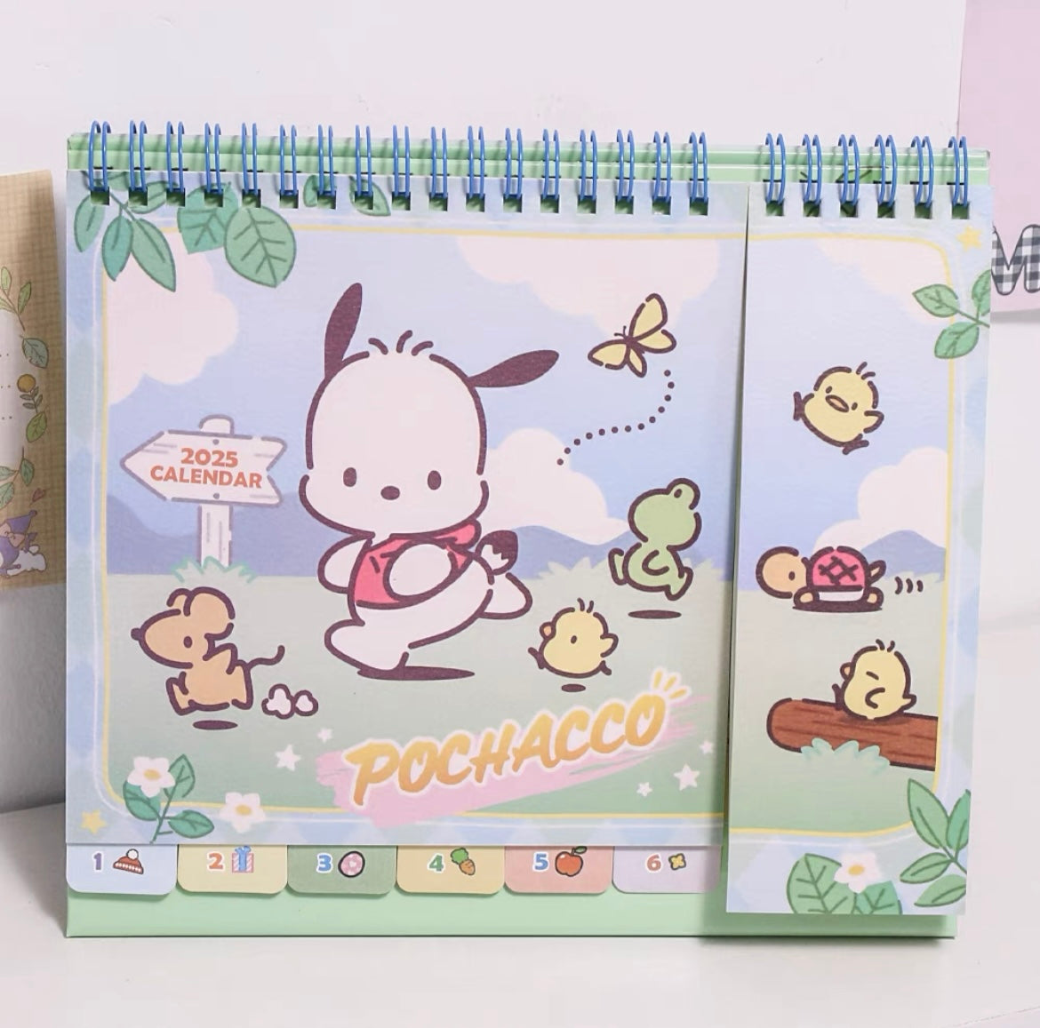 Sanrio 2025 New Year Calendar Stationary Kuromi My Melody Kuromi Cinamoroll Hangyodon