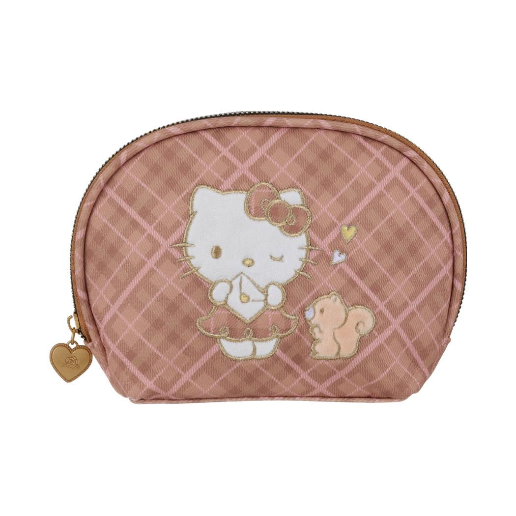 [Authantic] Miniso land Sanrio Hello Kitty Bag Mirror Plushy Pillow Hair Clip Retro Plaid Series
