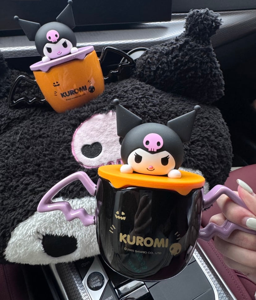 Sam’s Club Sanrio Kuromi Halloween 2 Mug Set Ceramic Coffee Cup Mug Set