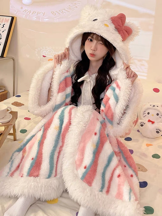 Sanrio Winter Robe Hello Kitty