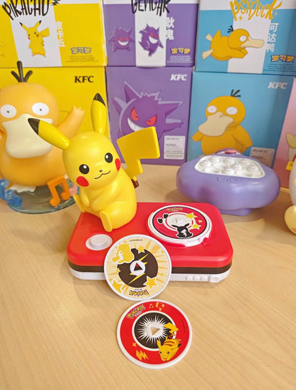 KFC X Pokémon Pikachu Psy Duck Togepi Mimikyu Gengar Games Music Box Toys