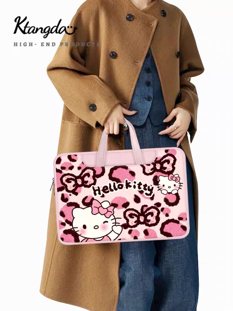 Sanrio Hello Kitty Cheetah Print Laptop Computer Bag