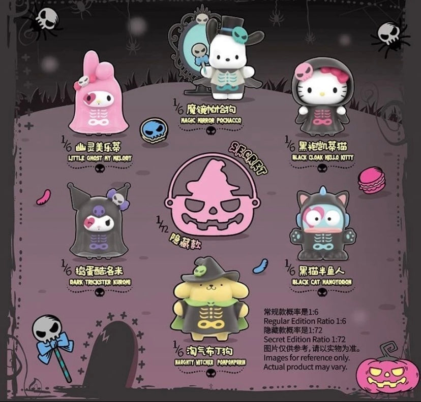 10/10 Release Date [Authentic] Toptoy x Sanrio Halloween Trick or Treat Series Blind boxes