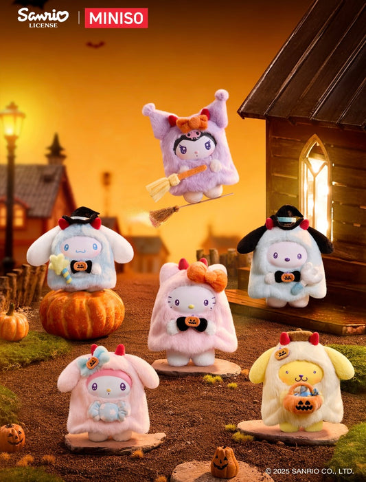 10/31 Release Date [Authentic] Miniso Sanrio Halloween Vinyl Plush Blind Boxes