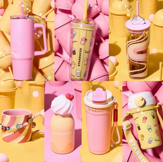 Authentic Starbucks 2025 China Dopamine Frappuccino Series Collection