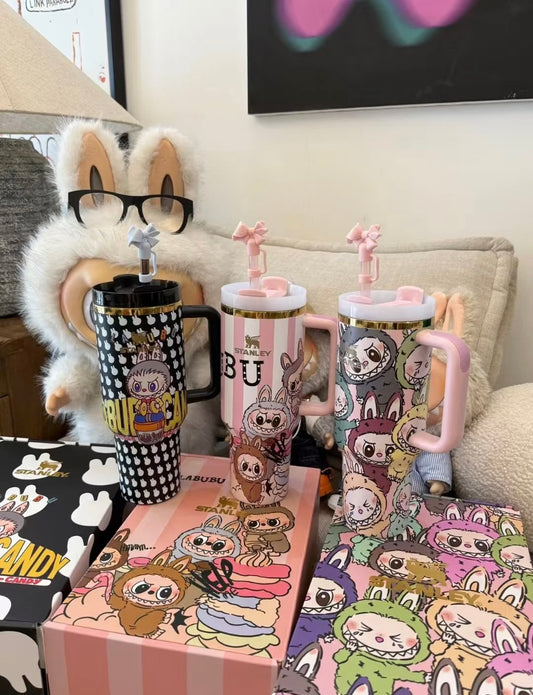Cute Labubu Stanley Inspired 40 oz Tumbler