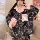 Sanrio Winter Black Pajamas Hello Kitty