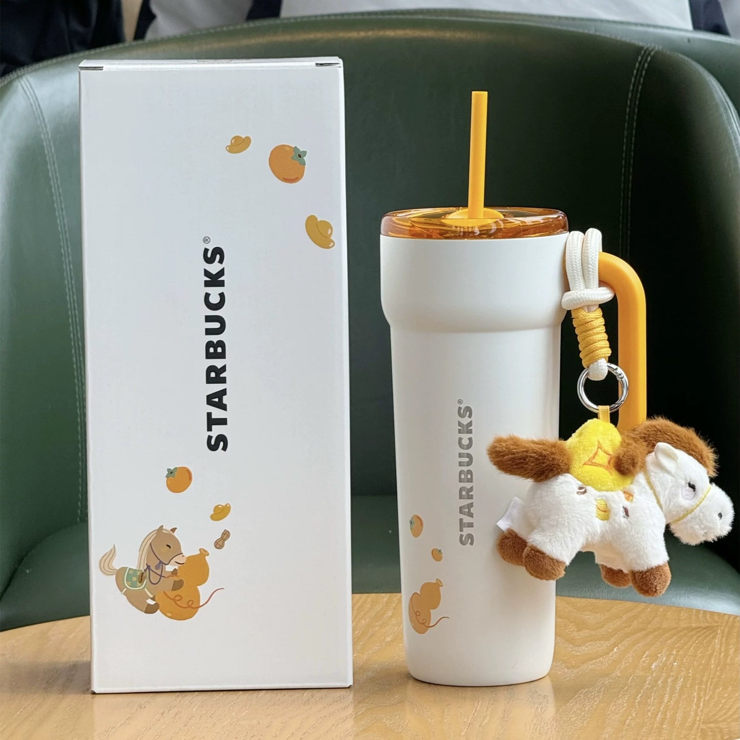 Authentic Starbucks China 2026 Chinese New Year of the Horse Cups Bearista Plushy