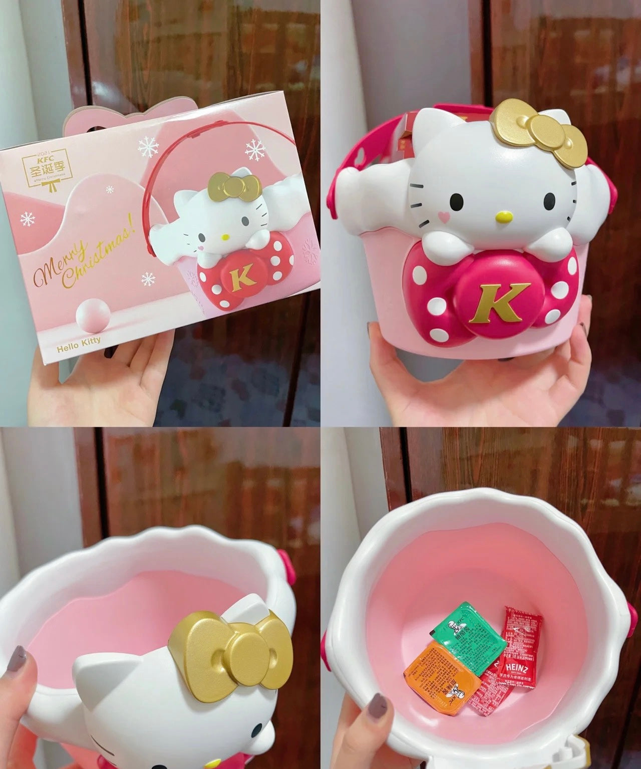 KFC X Sanrio 2021 Hello Kitty Bucket Cute and Kawaii