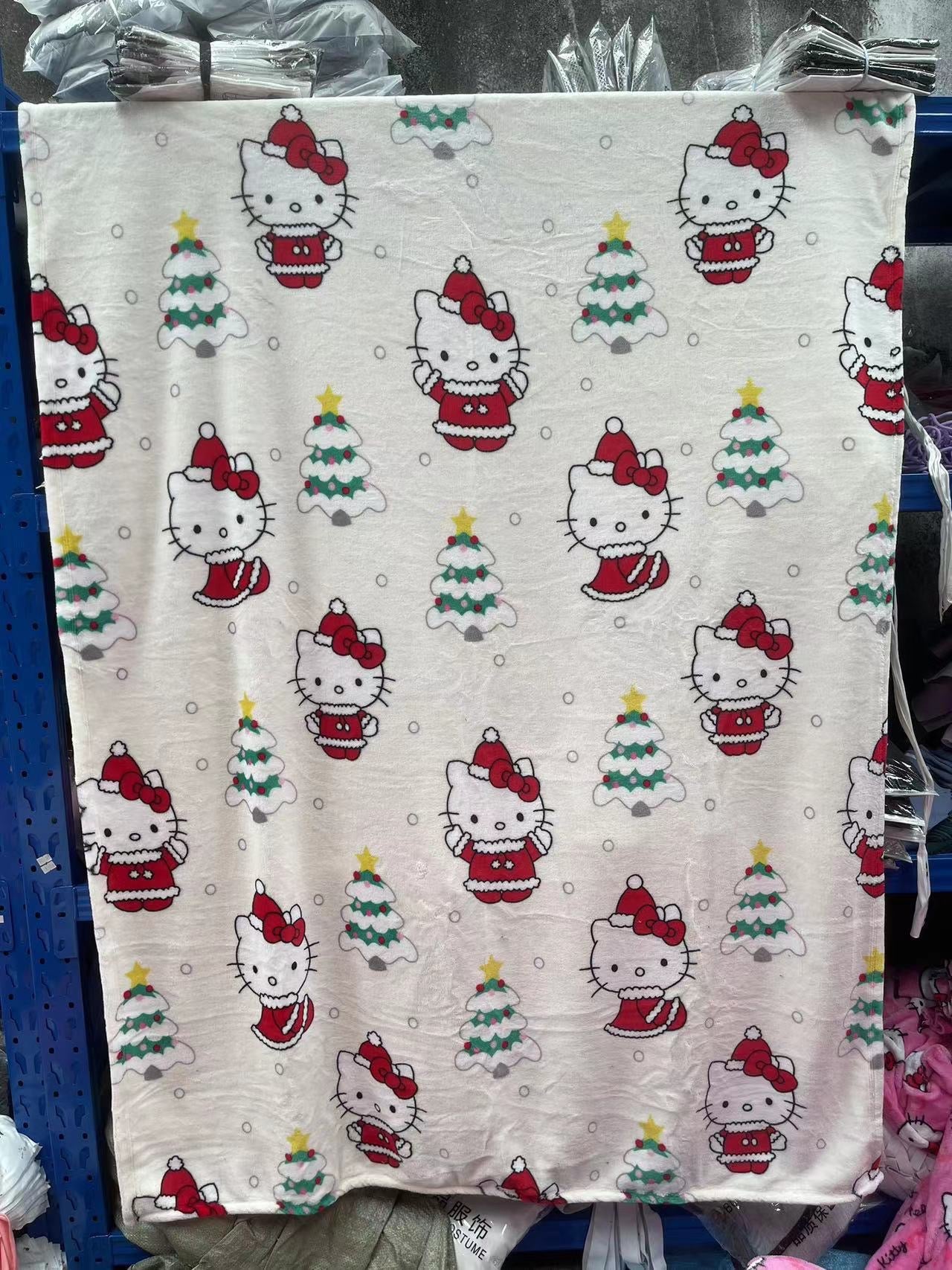 Cute Sanrio Hello Kitty Christmas Blanket