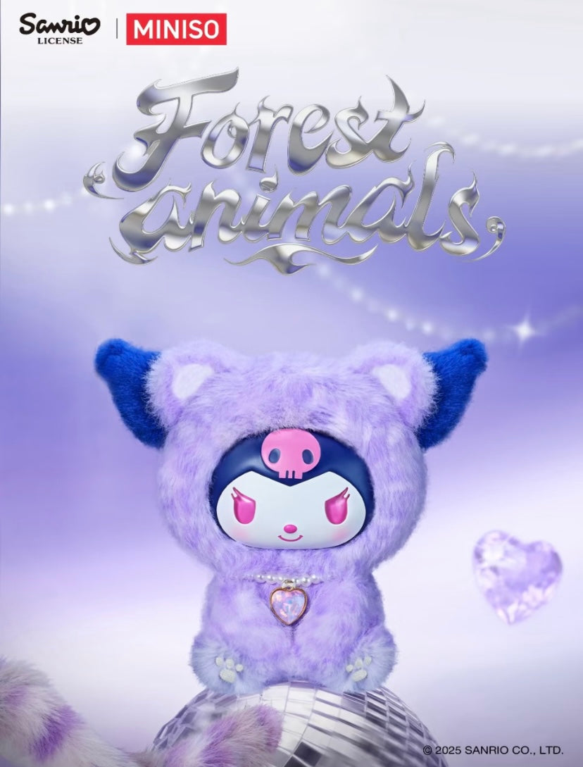 [Authentic] Miniso Sanrio Characters Forest Animals Vinyl Plush Blind Boxes Pendant
