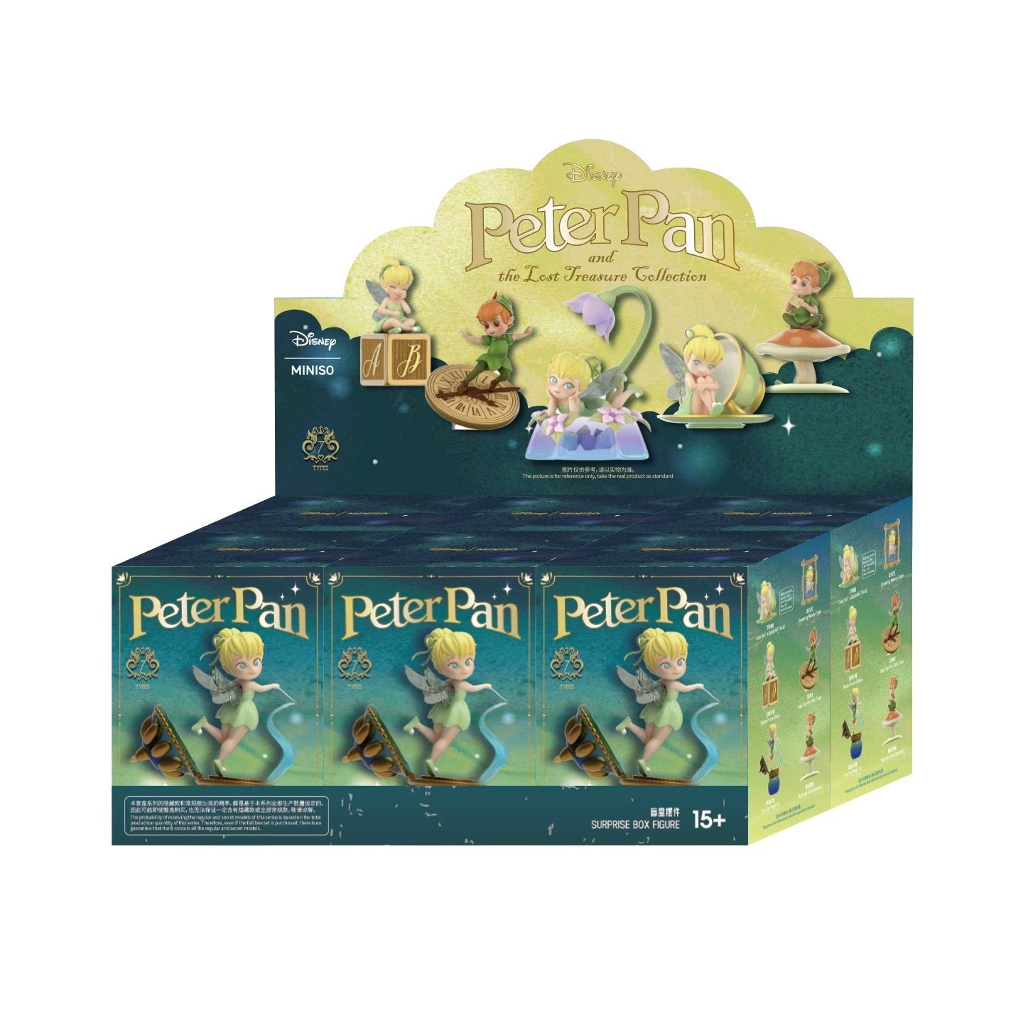 [Authentic] Miniso Tinkerbell Peter Pan Blind Boxes Figures