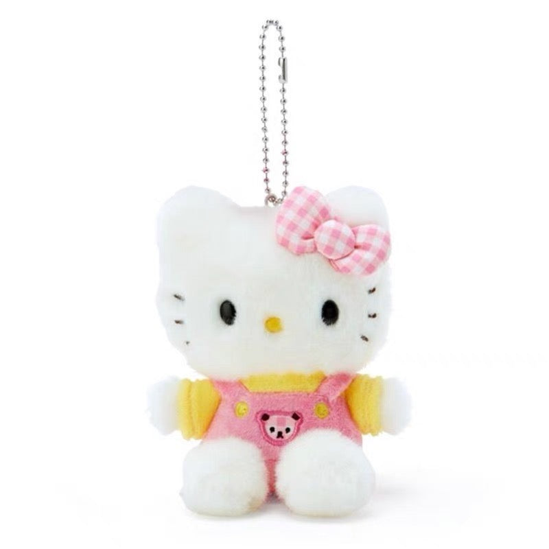 [FREE SHIPPING] Sanrio Japanese Style Plushy Keychain Bag Charm Kerroppi My Melody Tuxedo Sam Hello Kitty Pochacco Hangyodon 12 cm plushy