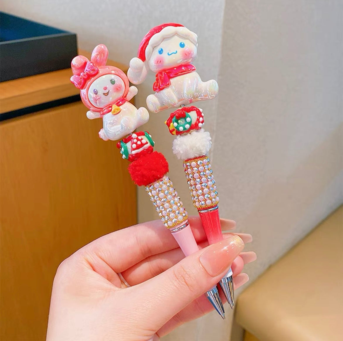 Sanrio Christmas Pens Stationary Hello Kitty My Melody Pompompurin Cinamoroll