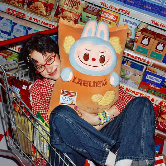 [AUTHENTIC POPMART ] Labubu The Monsters Wacky Mart Series Chips Pillow