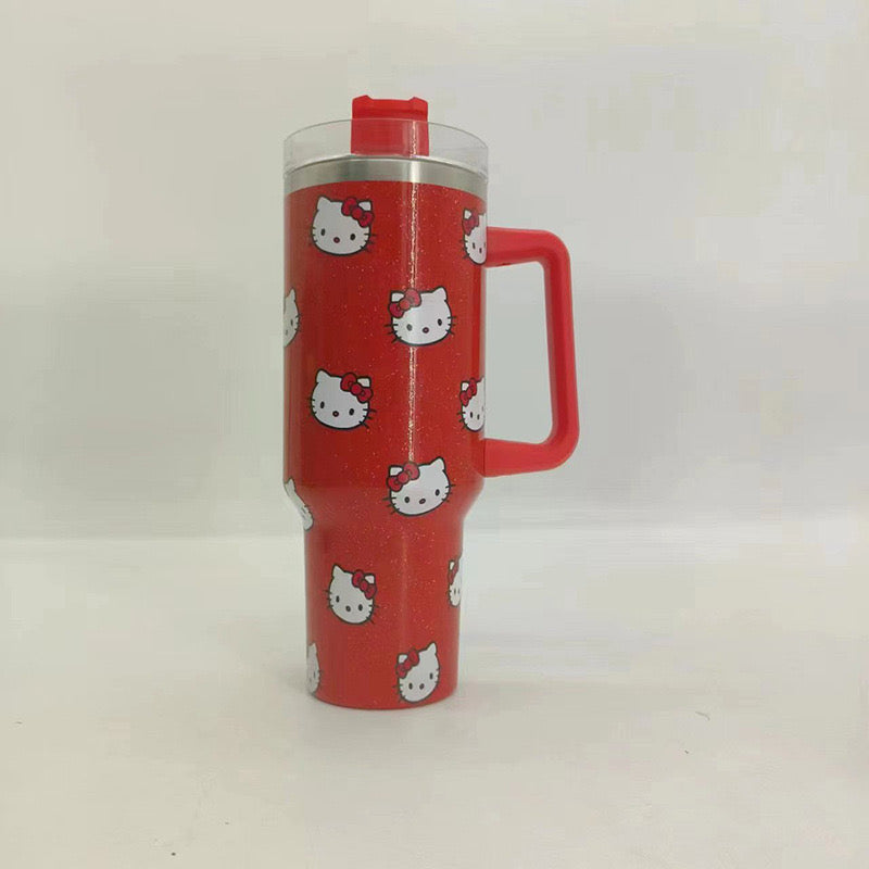 Cute Sanrio Hello Kitty Stanley Inspired 40 oz Tumbler