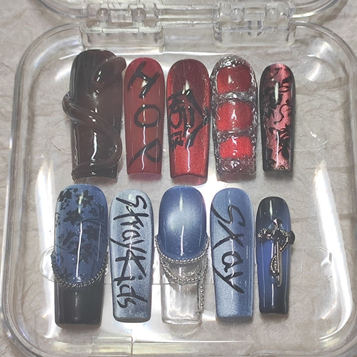 K-pop Stray kids Acrylic Nails Stay