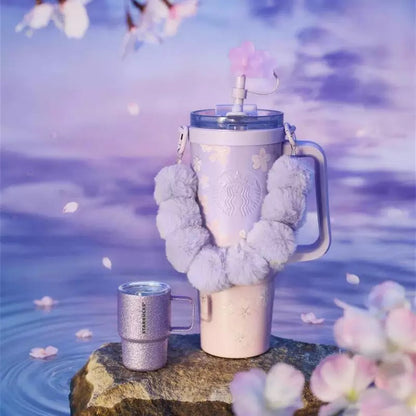 Authentic Starbucks China 2026 Spring Cherry Blossom Stanley Tumbler Cup Mug