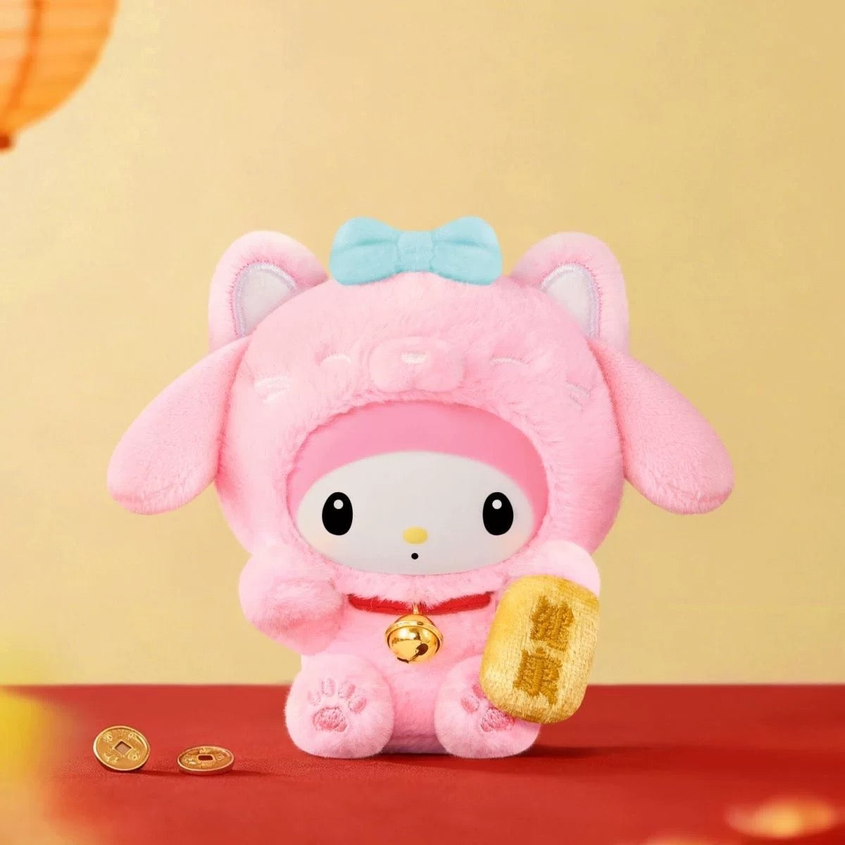 [Authentic]Toptoy Sanrio Characters Lucky Cat Chinese New Year Vinyl Plush Blind Boxes Pendant