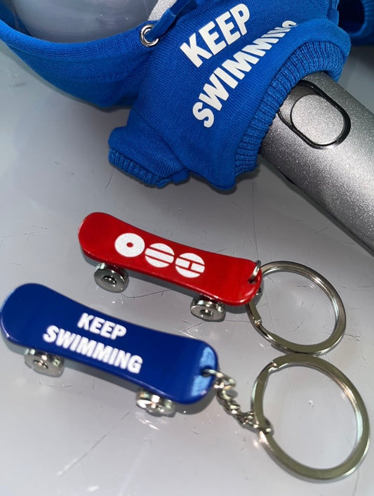 K-Pop BTS Arirang Swim Concert Tour Merch Skateboard Keychain