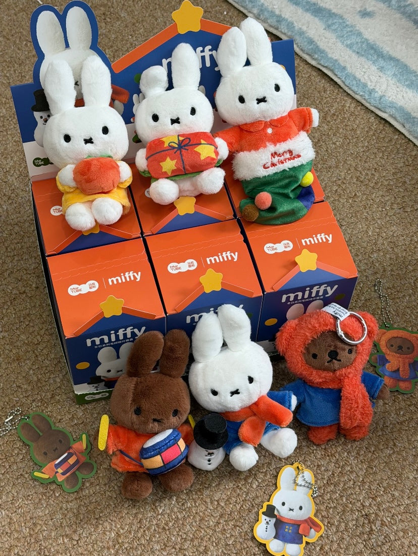 Miffy Winter Christmas Plush Blind Boxes Pendant