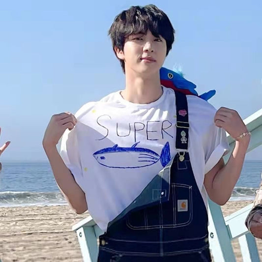 K-pop BTS Jin Tour Super Tuna Tshirt BTS Army