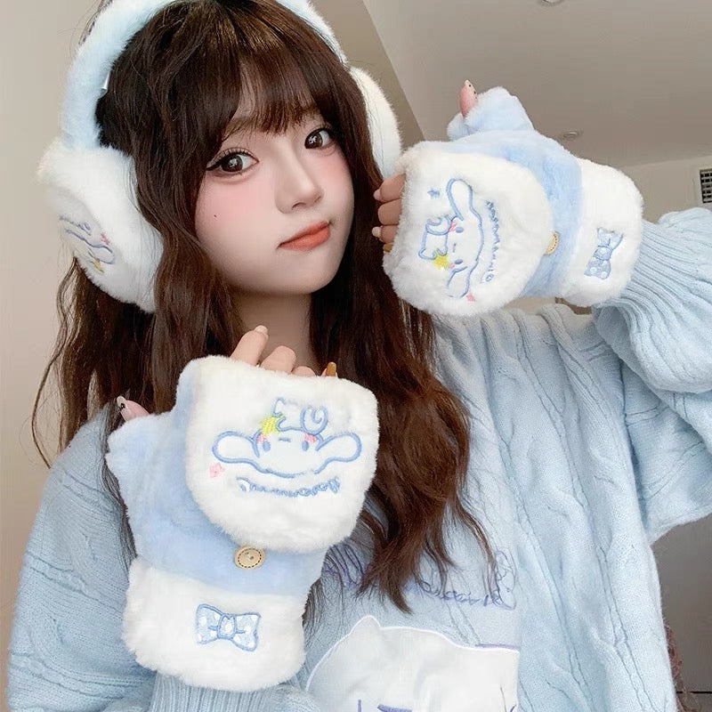 Sanrio Winter Mittens + Earmuffs