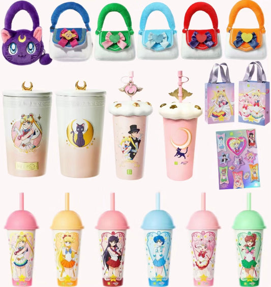 [Free Shipping] Sailor moon X Naixue Tea Ceramic Thermos Cup Fluffy Bag