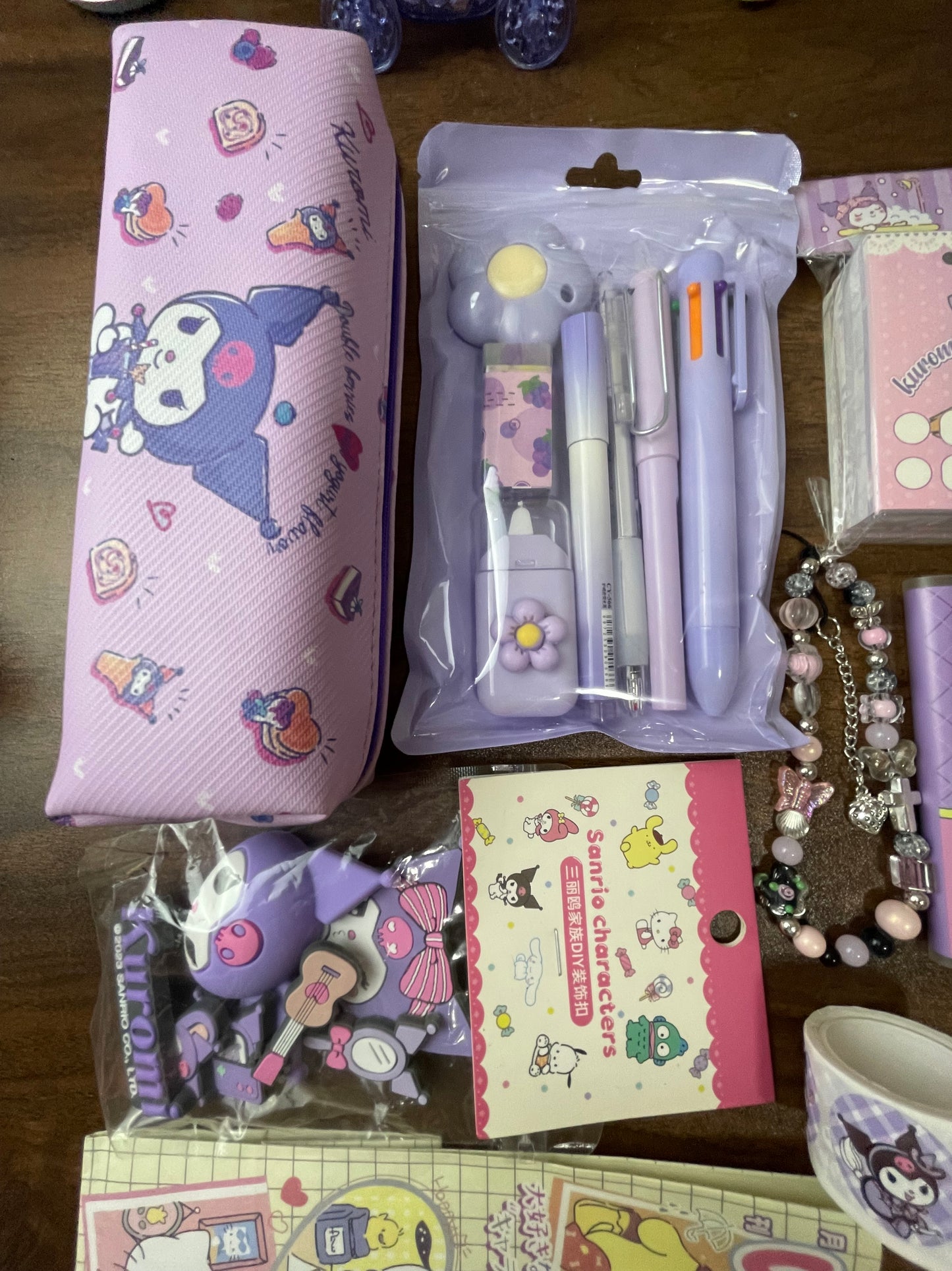 Clearance Bundle Kuromi Sanrio Stationary Set 1