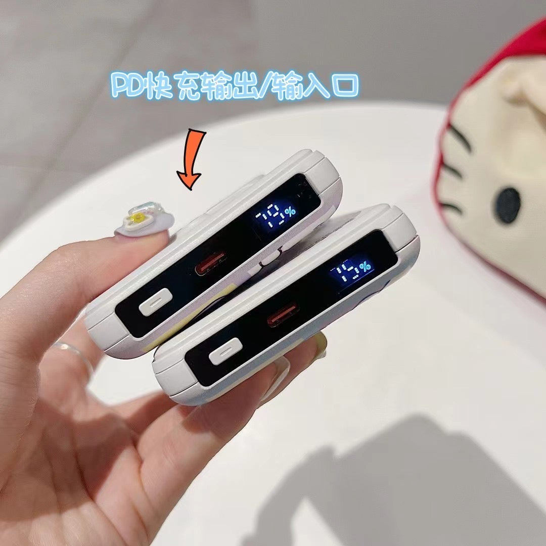 Cute Kawaii Sanrio Powerbank Fast Charging Multi Functional Mag Safe Powerbank