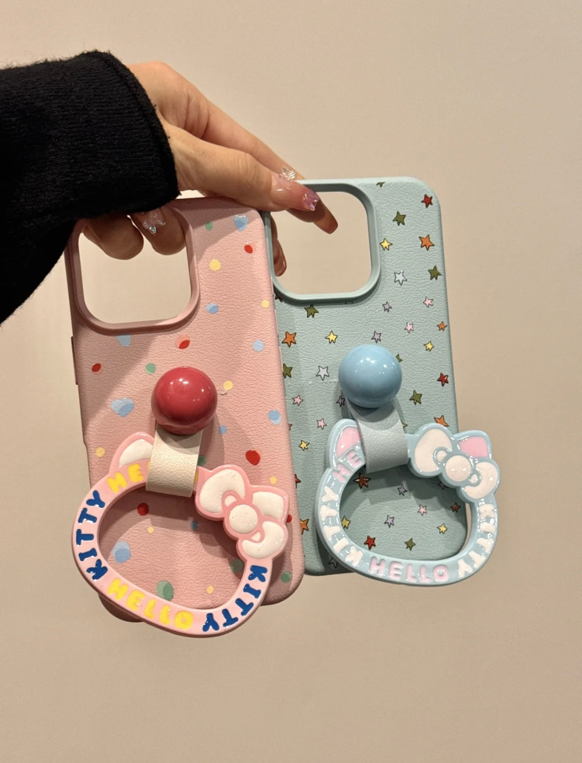 Cute Sanrio Hello Kitty IPhone Case Solid Color