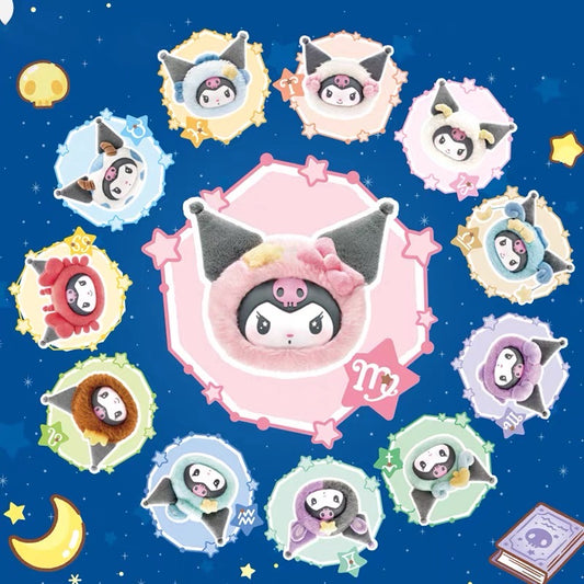 [Authentic] Sanrio Kuromi Zodiac Vinyl plush Pendant Blind Boxes