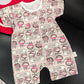 Labubu Popmart Pink Baby Clothes One Piece Baby Jumper