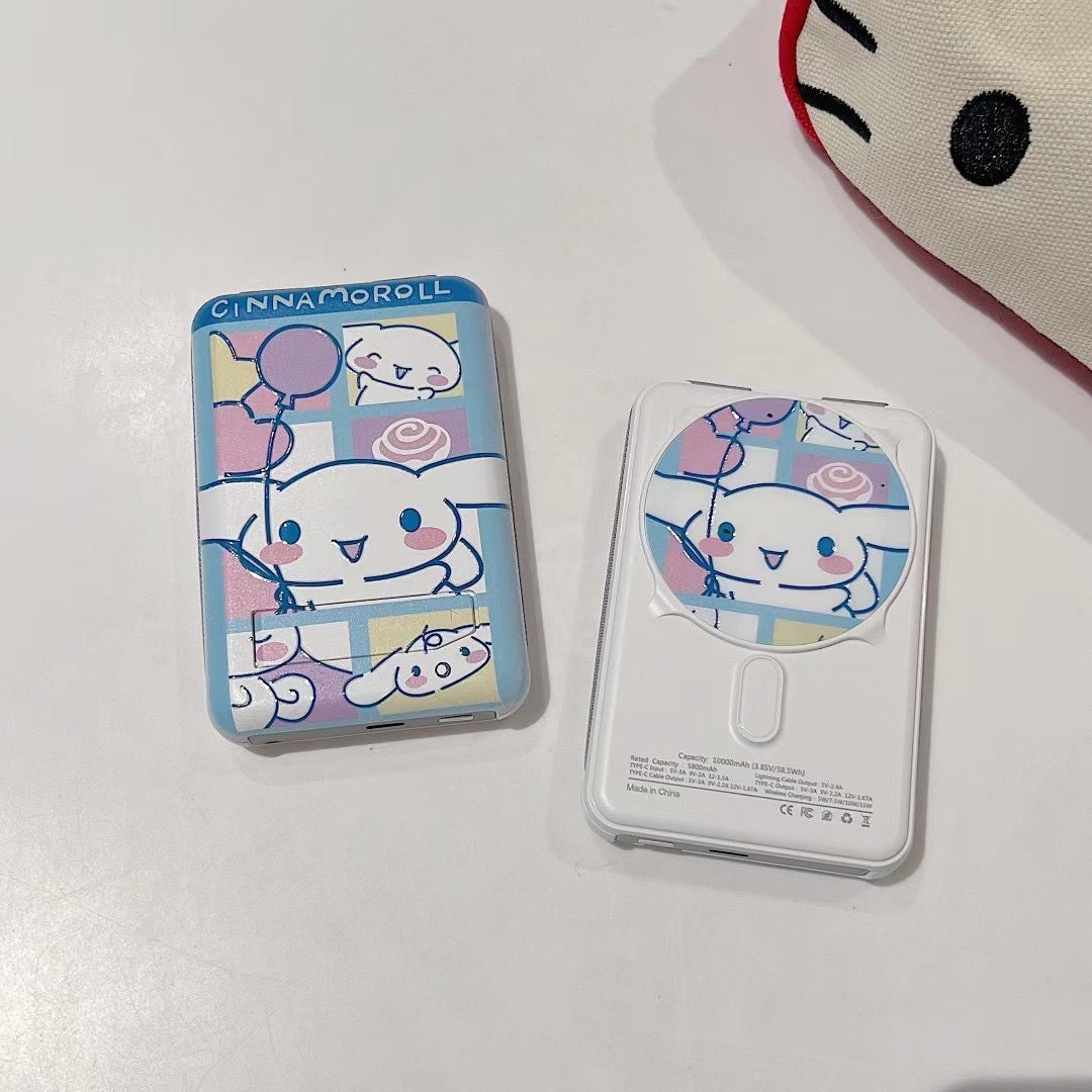 Cute Kawaii Sanrio Powerbank Fast Charging Multi Functional Mag Safe Powerbank