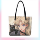 Sailormoon Rhinestones Bling Tote Bag Sailor Moon Canvas Shoulder Bag